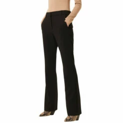 French Connection store 30 French Connection Baymai Whisper Ruther Black Slim Fit Trousers