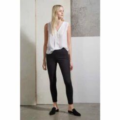 French Connection Black Street Twill Skinny Trousers