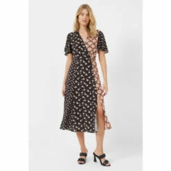 French Connection Blue Francine Recycled Verona Midi Dress