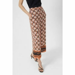 French Connection Arabella Printed Orange Culottes -French Connection store unnamed file 722
