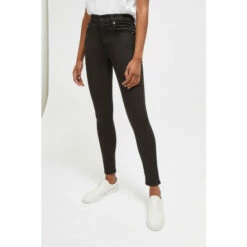 French Connection Rebound Sustainable Denim 30Inch Skinny Black Jeans