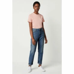 French Connection Comfort Stretch Blue Recycled High Rise Straight Leg Jeans