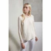 French Connection Cream Polly Plains Long Sleeve T-Shirt -French Connection store unnamed file 797
