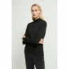 French Connection Black Venitia Jersey Split Cuff Top -French Connection store unnamed file 810