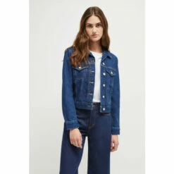 French Connection Blue Macee Micro Western Denim Jacket