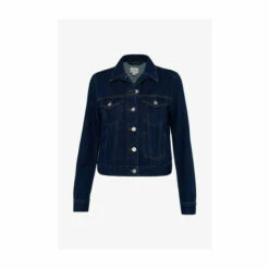 French Connection Blue Macee Micro Western Denim Jacket -French Connection store unnamed file 849