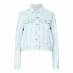 French Connection Light Blue Micro Denim Jacket -French Connection store unnamed file 851