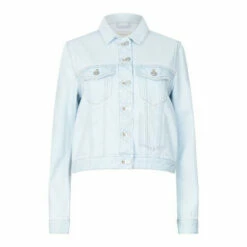 French Connection Light Blue Micro Denim Jacket -French Connection store unnamed file 852