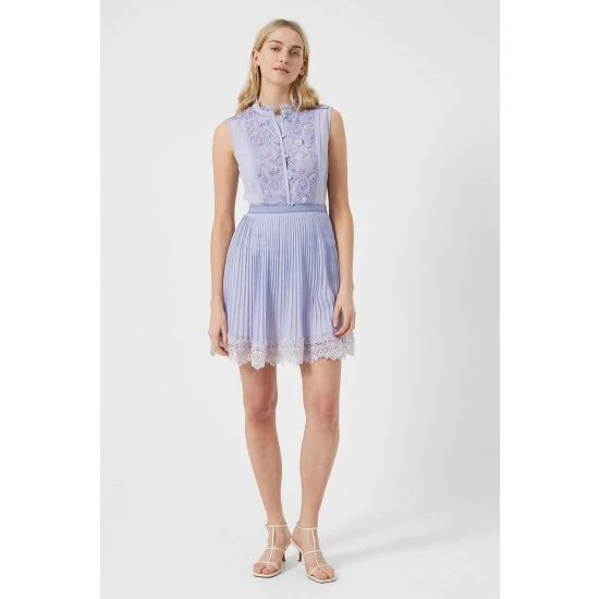 unnamed-file-87.jpg French Connection Blue Abibi Embroidered High Neck Dress -French Connection store unnamed file 87