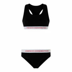 French Connection Black Crop Top & Briefs Set -French Connection store unnamed file 885