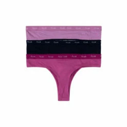 French Connection Purple Thong 3 Pack -French Connection store unnamed file 894