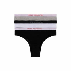 French Connection Black 3 Pack Cheekini Briefs -French Connection store unnamed file 905