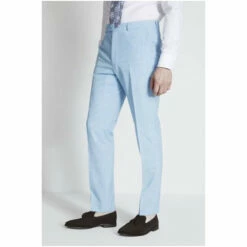 French Connection Slim Fit Sky Blue Marl Suit: Trousers
