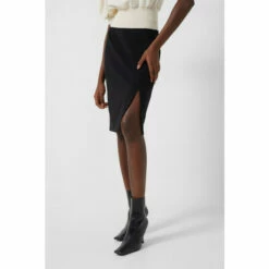 French Connection Buntie Whisper Ruth Black Pencil Skirt