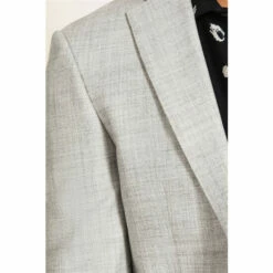 French Connection Light Grey Flannel Suit: Jacket -French Connection store unnamed file 948