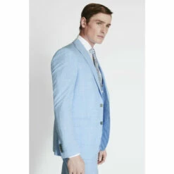 French Connection Slim Fit Sky Blue Marl Suit: Jacket -French Connection store unnamed file 958