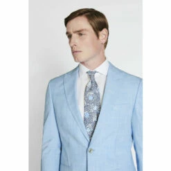 French Connection Slim Fit Sky Blue Marl Suit: Jacket -French Connection store unnamed file 959