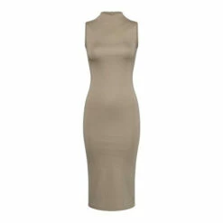 French Connection Brown Manhatten Jersey Bodycon Dress -French Connection store unnamed file 97