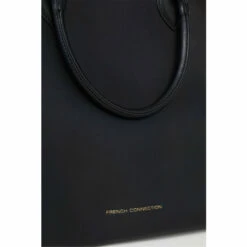 French Connection Squared Black Tote Bag -French Connection store unnamed file 978