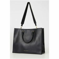 French Connection Squared Black Tote Bag -French Connection store unnamed file 979