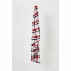 French Connection Large White Check Scarf -French Connection store unnamed file 990