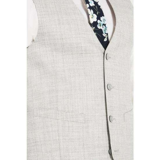 unnamed-file-993.jpg French Connection Light Grey Slim Fit Flannel Suit: Waistcoat -French Connection store unnamed file 993