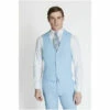 French Connection Slim Fit Sky Marl Suit: Waistcoat -French Connection store unnamed file 999
